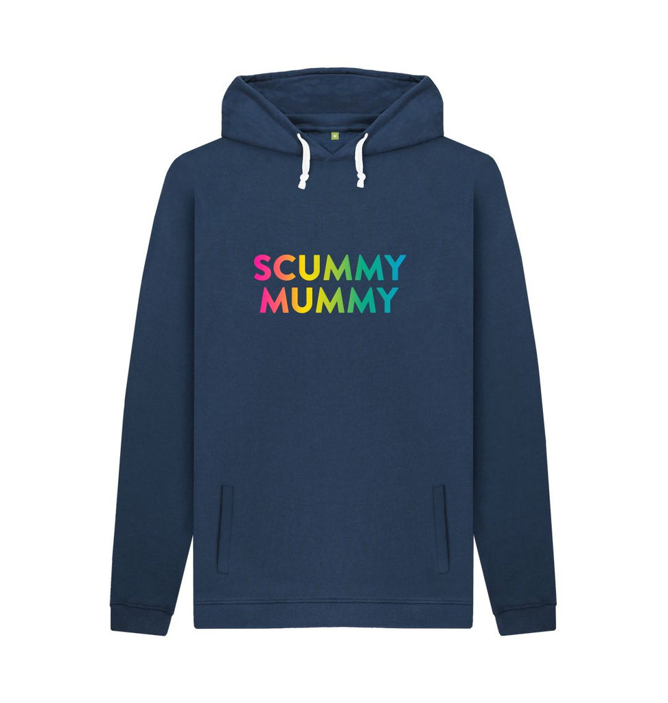 Navy Rainbow Scummy Mummy Hoodie