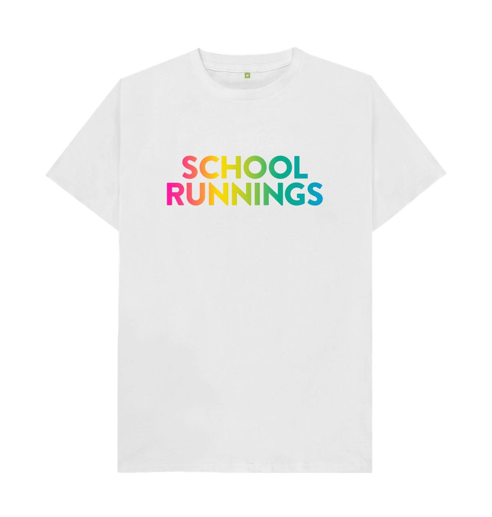 White SCHOOL RUNNINGS T-shirt