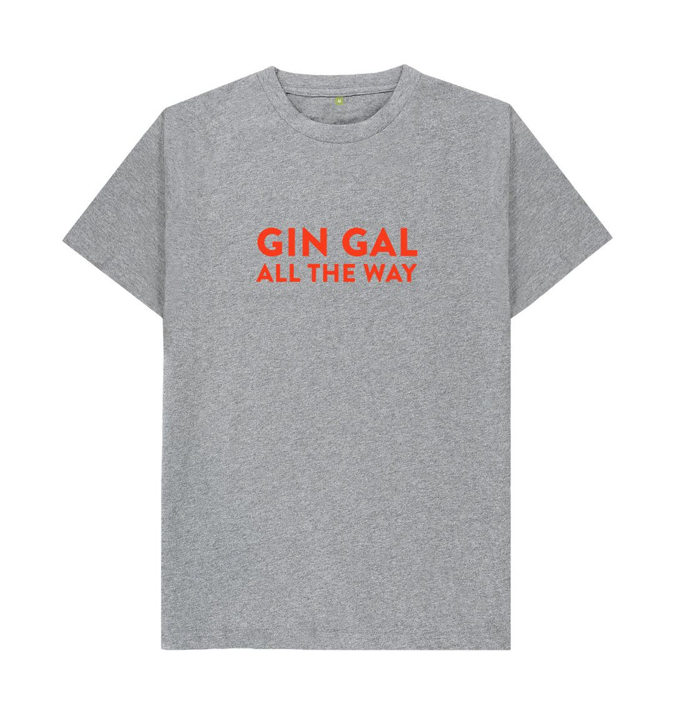 Athletic Grey GIN GAL ALL THE WAY (Red) T-shirt