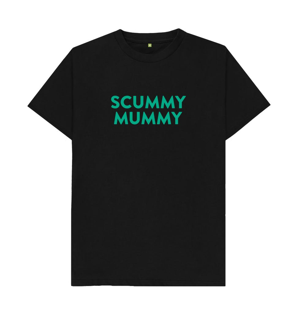 Black Turquoise SCUMMY MUMMY T-Shirt