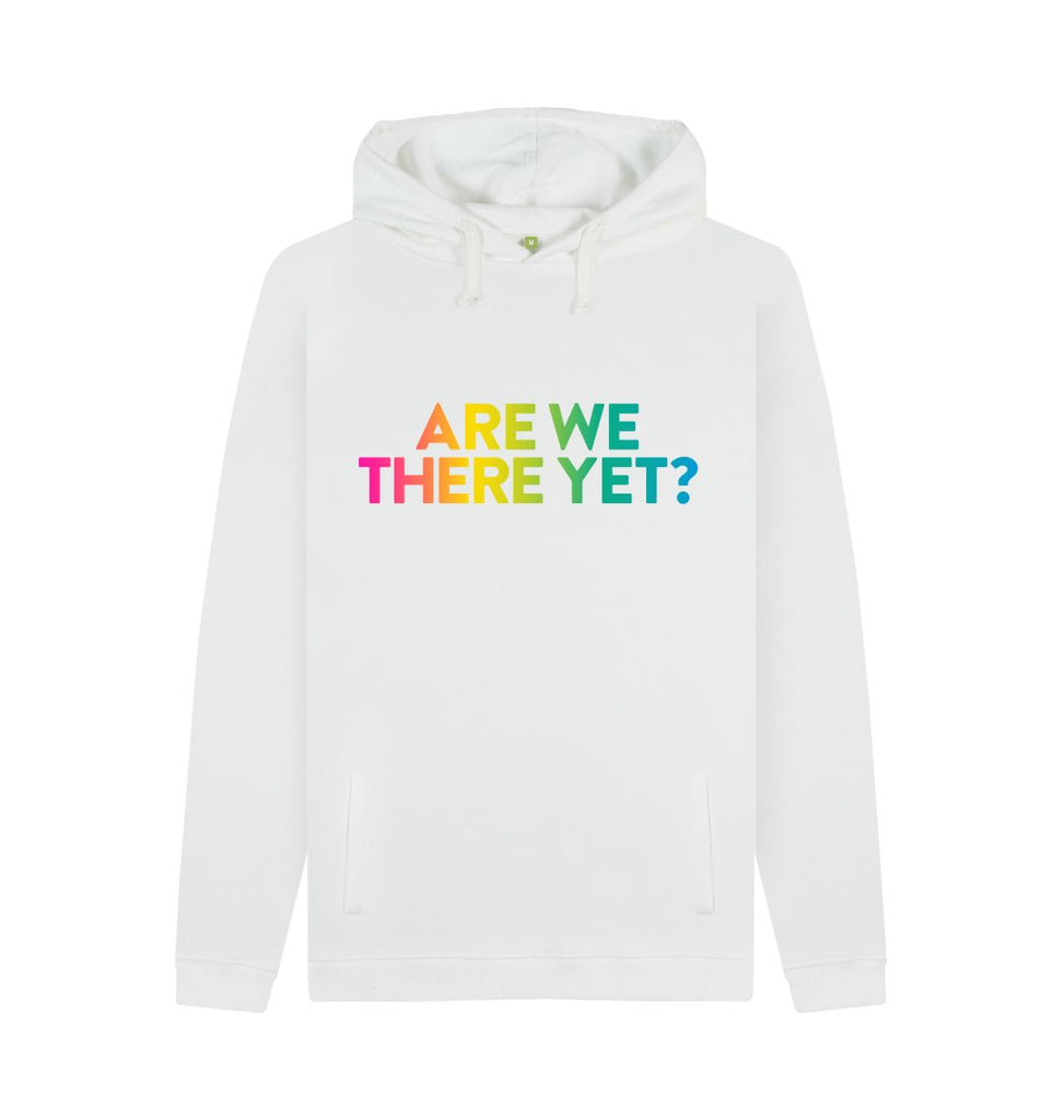 White ARE WE THERE YET? Hoodie